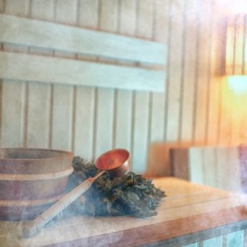 zaparowana sauna